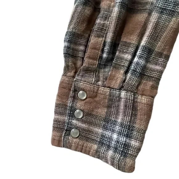 Men’s Wrangler Retro Plaid Button Up Flannel w/ Peral Snaps Size XXL - Picture 2 of 8